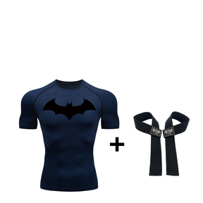 KIT GYM RAT MASCULINO Camiseta de compressão + Strap Fitness