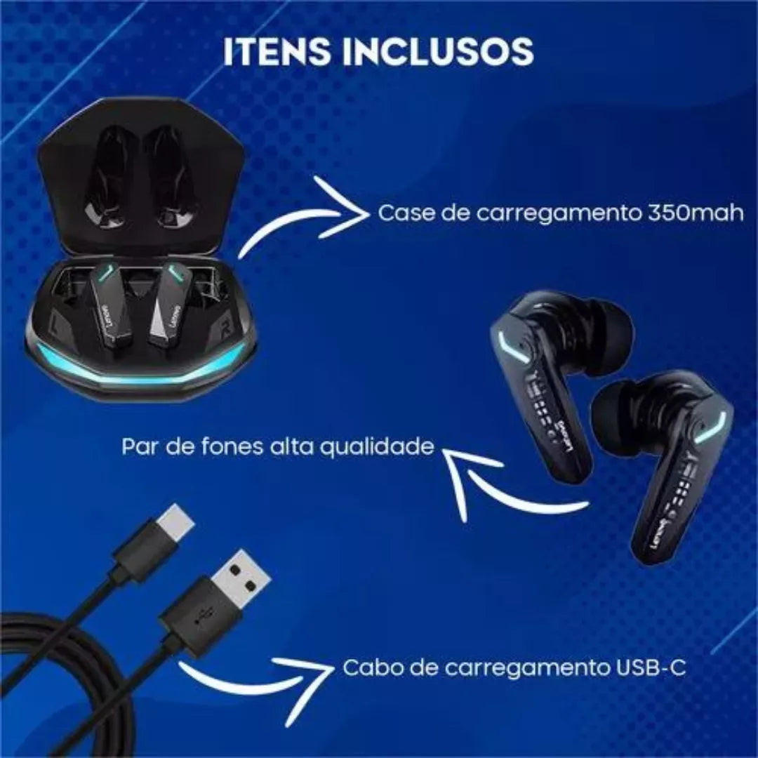 Lenovo Gm2 Pro De Ouvido Gamer  (DISPONÍVEL PARA PRIMEIRA COMPRA)