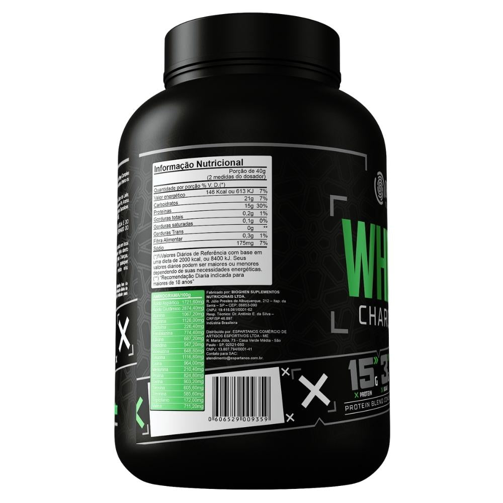 Kit Whey Protein Charged Original + Bcaa + Creatina + Shaker - Melhor custo benefício