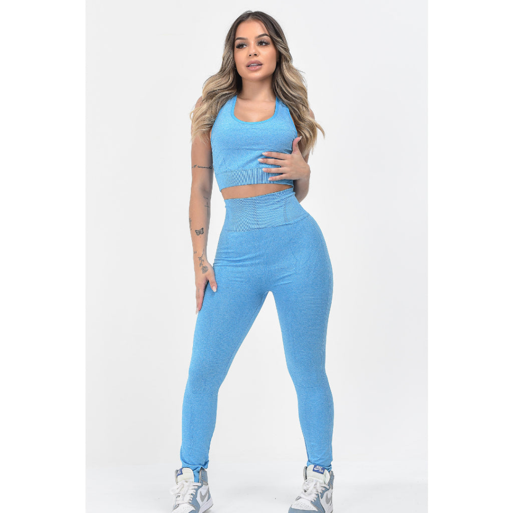 Calça Legging Esportiva Academia Feminina Cintura Alta