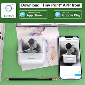 Mini impressora térmica portátil sem fio Bluetooth