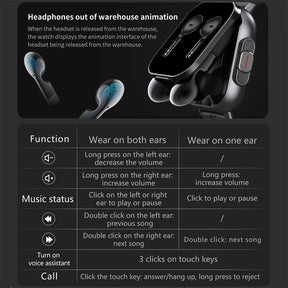 Smartwatch Earbuds 2 Em 1 - LANÇAMENTO