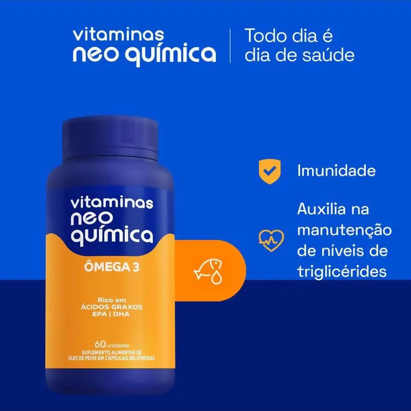 Kit 2 Vitamina Ômega 3 com 60 Cápsulas - Neo Química